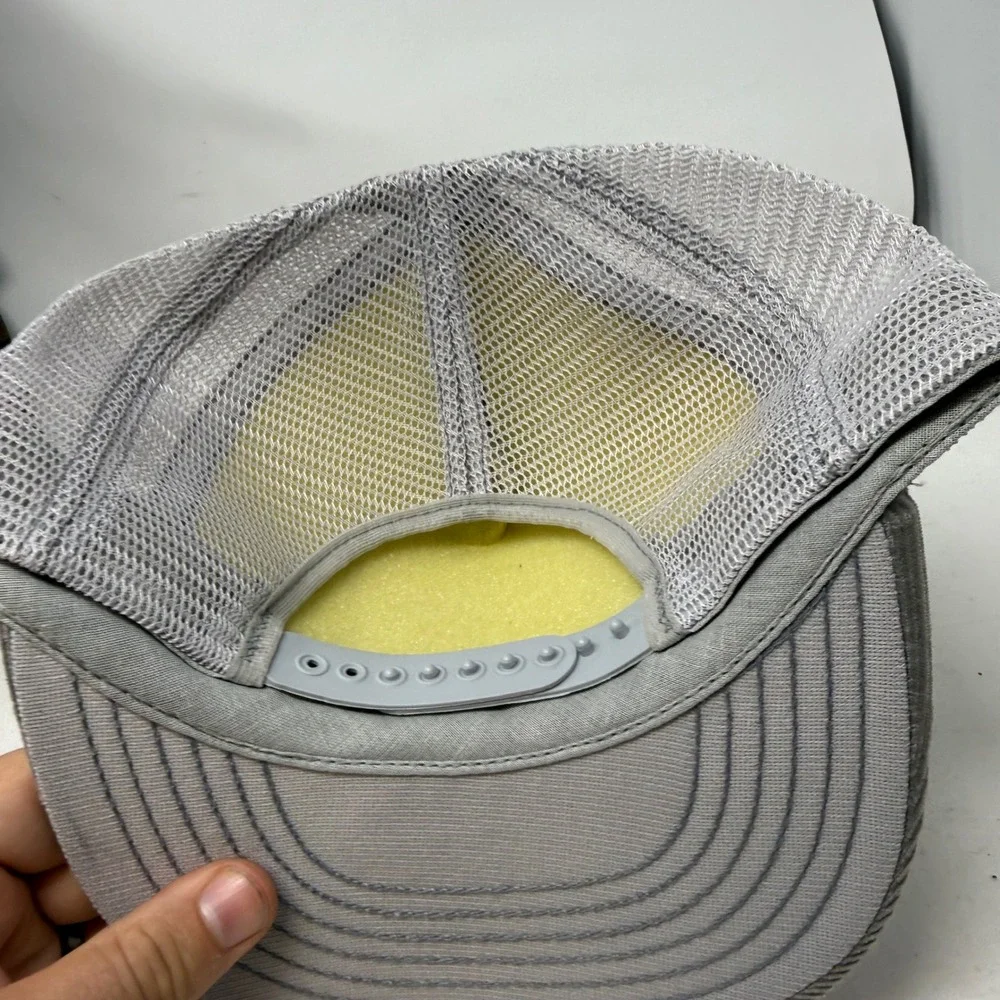 VTG R.F. Chamberland Potato Corp Maine Corduroy Trucker Hat Grey Snapback USA